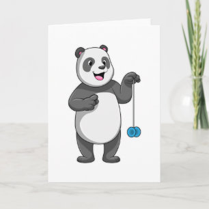 Panda met Yo-yo Kaart