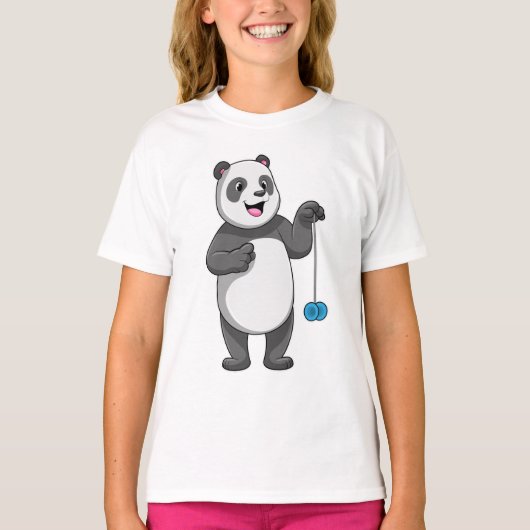 Panda met Yo-yo T-shirt (Voorkant)