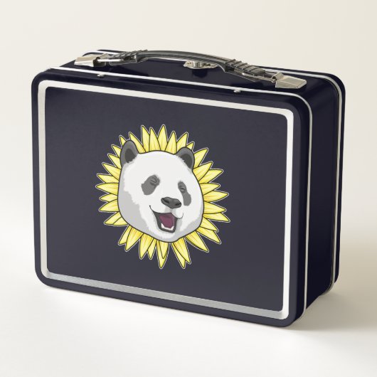 Panda met zonnebloem (Achterkant)