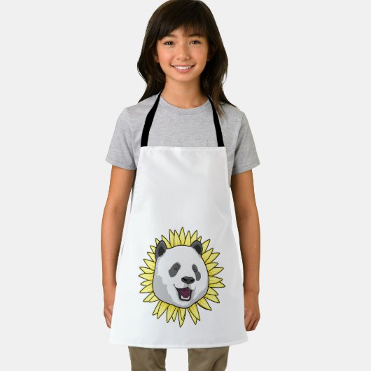 Panda met zonnebloem schort (Insitu)