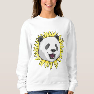Panda met zonnebloem trui