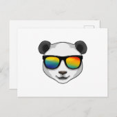 Panda met zonnebril briefkaart (Voorkant / Achterkant)