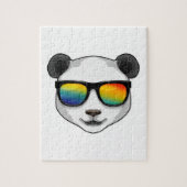 Panda met zonnebril legpuzzel (Verticaal)