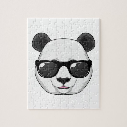 Panda met zonnebril legpuzzel (Verticaal)