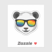 Panda met zonnebril sticker (Vel)