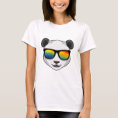 Panda met zonnebril t-shirt (Voorkant)