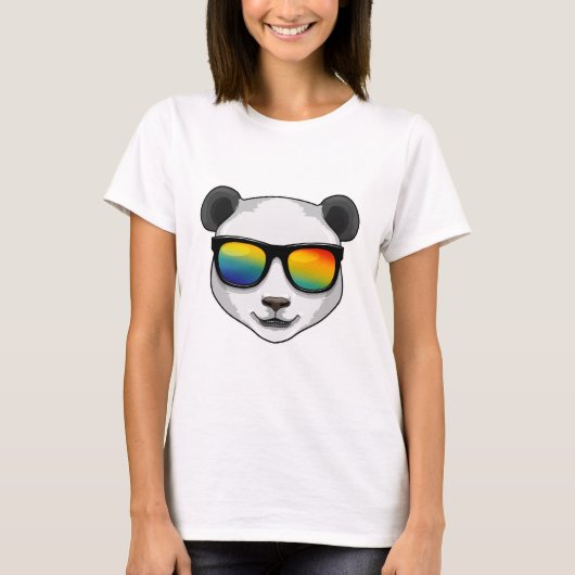 Panda met zonnebril t-shirt (Voorkant)
