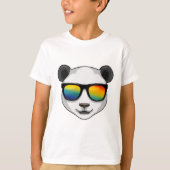 Panda met zonnebril t-shirt (Voorkant)