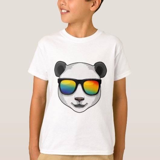 Panda met zonnebril t-shirt (Voorkant)