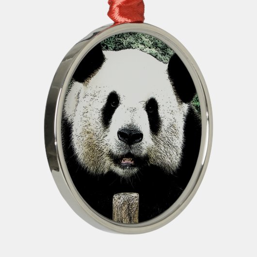 Panda Metalen Ornament (Rechts)