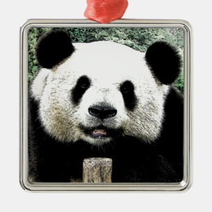 Panda Metalen Ornament