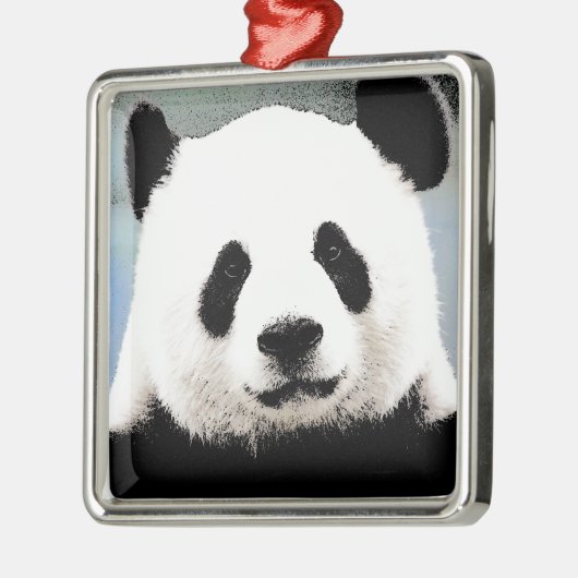 Panda Metalen Ornament (Links)