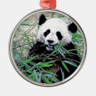 Panda Metalen Ornament