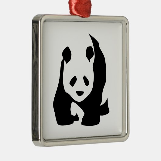 Panda Metalen Ornament (Rechts)