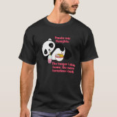 Panda mic Thouting Hoe langer ik blijf thuis T-shirt (Voorkant)
