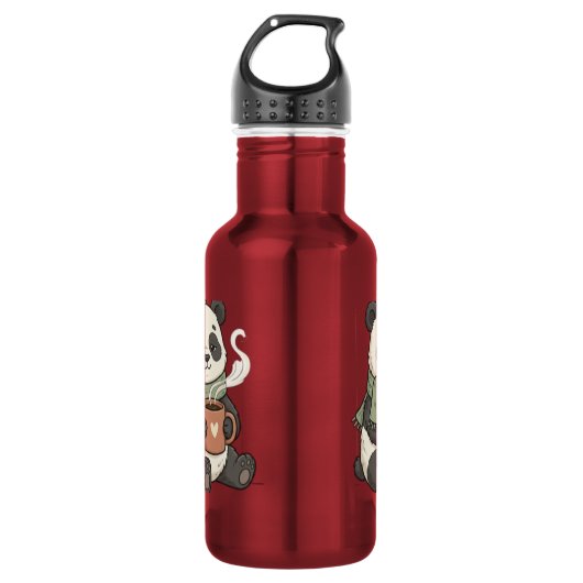 Panda Mignon - Dierenwinkel Illustratie Waterfles (Voorkant)