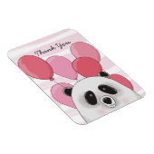 Panda. Modern kinder dier. Roze dank u Magneet (Rechterzijde)