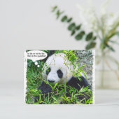 Panda Modern Pop Art Quote Sjabloon Trendy Briefkaart (Staand voorkant)