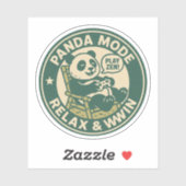 Panda Modus Relax Win Gamen Sticker (Vel)