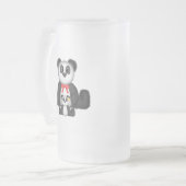 Panda Moeder en Baby Matglas Bierpul (Voorkant links)