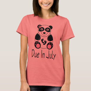 Panda moederschap verschuldigd in juli t-shirt