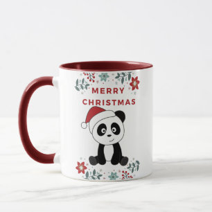 Panda Mok kerstwinter winterdieren Pandas