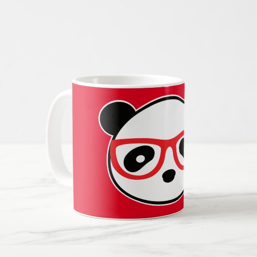 Panda Mok - Leon the Panda Beer Coffee Mok (Voorkant links)