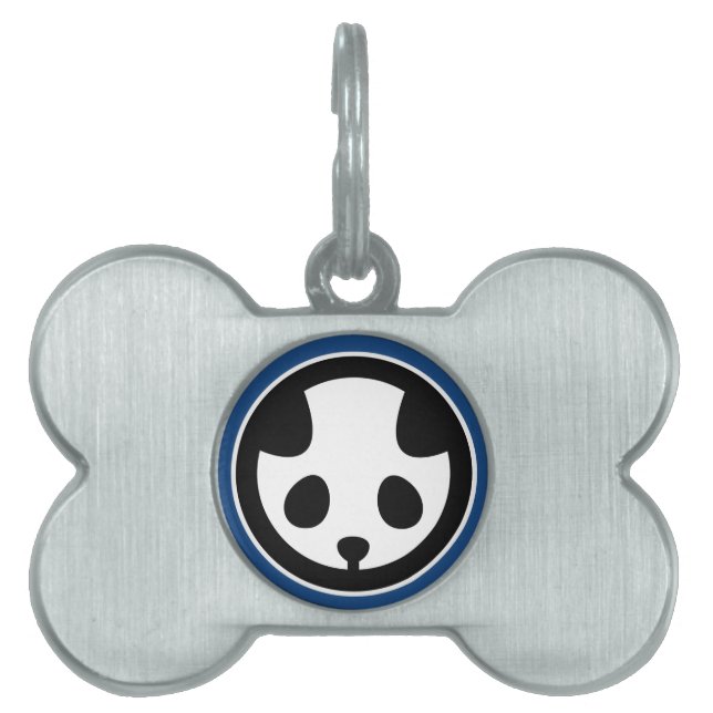 Panda mon huisdieren naamplaatje (voorkant)