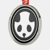 Panda mon metalen ornament (Links)