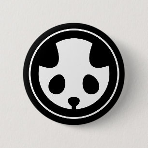 Panda mon ronde button 5,7 cm