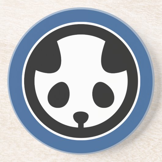 Panda mon zandsteen onderzetter (Voorkant)