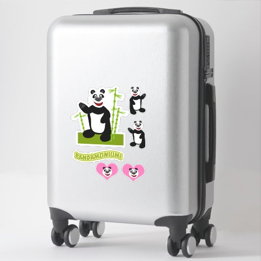 Panda-monium Cute Cartoon Panda Beer Set Sticker (Koffer)