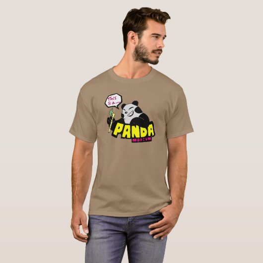 Panda-monium (een Pandemonium) T-shirt (Voorkant volledig)