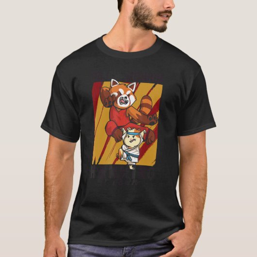 Panda Monium Hamming It Down Red Panda T-shirt (Voorkant)