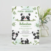Panda-monium Panda Verjaardag Kaart (Staand voorkant)