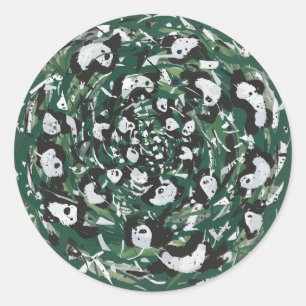 Panda-monium Ronde Sticker