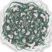 Panda-monium Sticker (Voorkant)