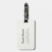 Panda Monroe Beer Pop Art Portret Bagagelabel (Achterkant verticaal)