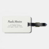 Panda Monroe Beer Pop Art Portret Bagagelabel (Achterkant horizontaal)