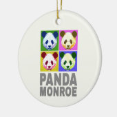 Panda Monroe Beer Pop Art Portret Keramisch Ornament (Links)
