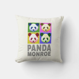 Panda Monroe Beer Pop Art Portret Kussen