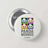 Panda Monroe Beer Pop Art Portret Ronde Button 5,7 Cm (Voorkant /achterkant)