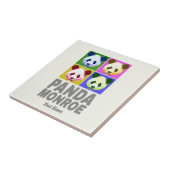 Panda Monroe Beer Pop Art Portret Tegeltje (Zijkant)