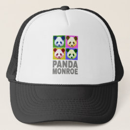 Panda Monroe Beer Pop Art Portret Trucker Pet