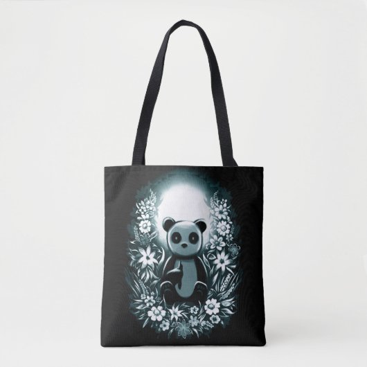 Panda Moon Tote Bag (Voorkant)