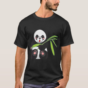Panda Motif Mannen Vrouwen Kinder Panda Panda T-shirt