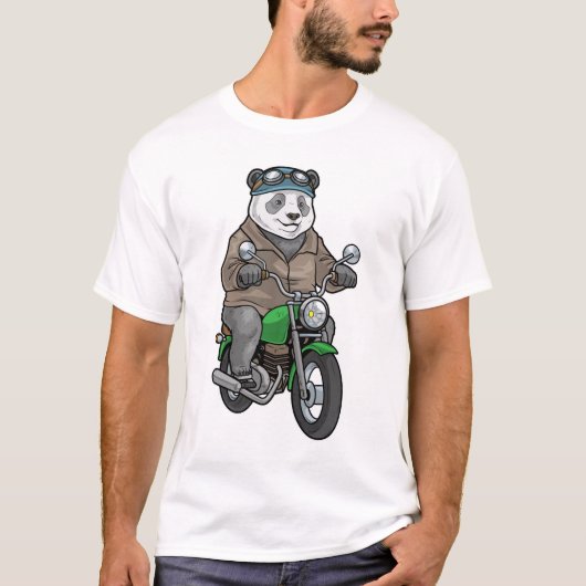 Panda Motorcycle T-shirt (Voorkant)
