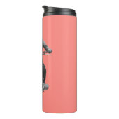 Panda Motorcyle Rider Thermosbeker (Geroteerd rechts)