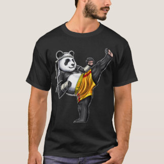 Panda Muay Thai-vechter T-shirt