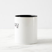 panda multi - gezichten tweekleurige koffiemok (Center)